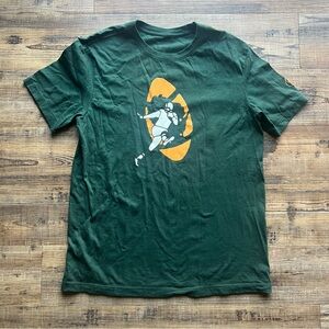 Nike Men’s Green 1960'S Green Bay Packers Logo Short Sleeve Tee Size Medium